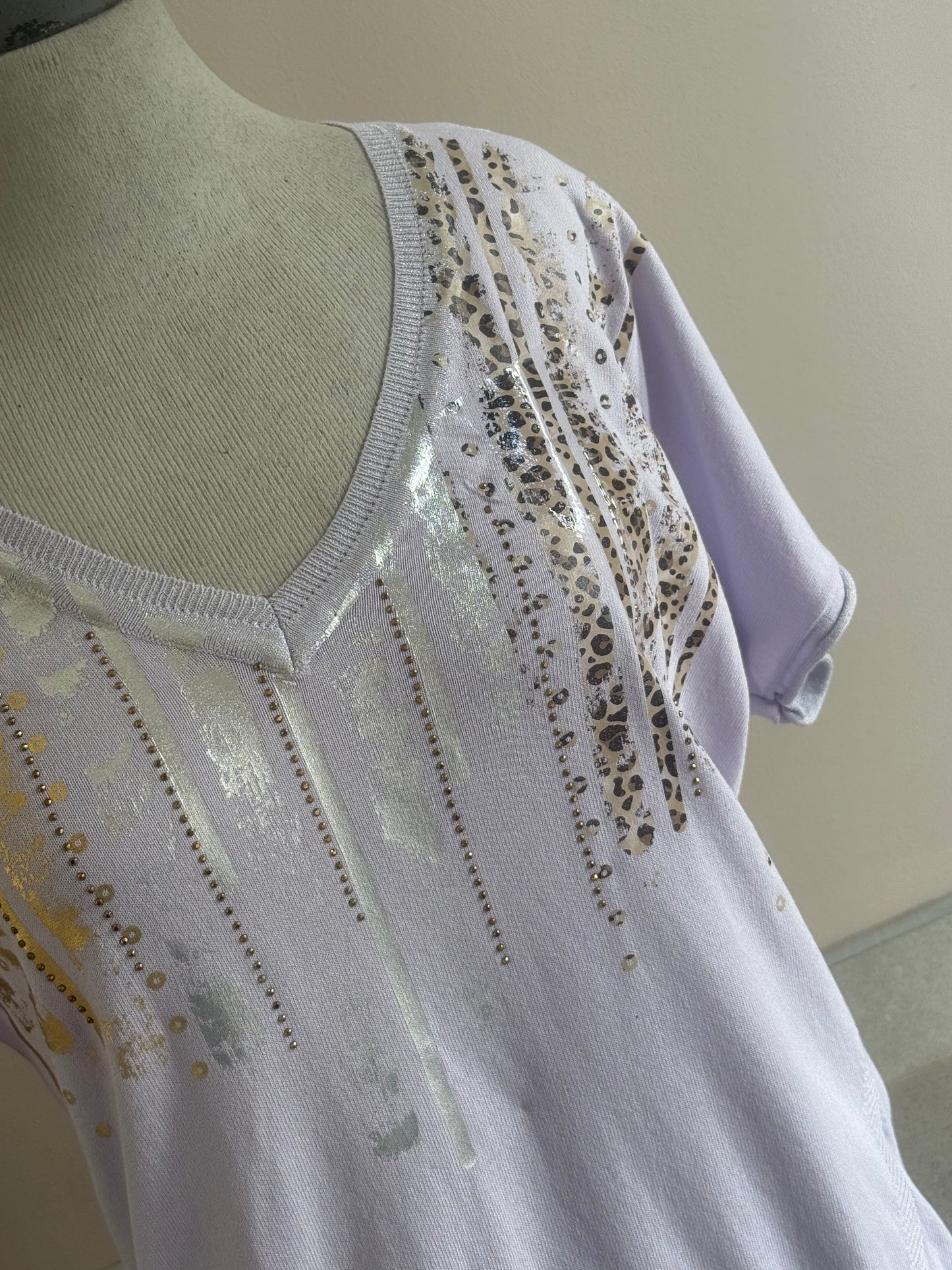 Foil Whisper Knit Lilac