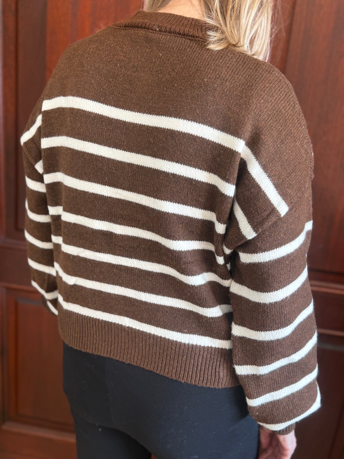 Stripe Me Brown Knit