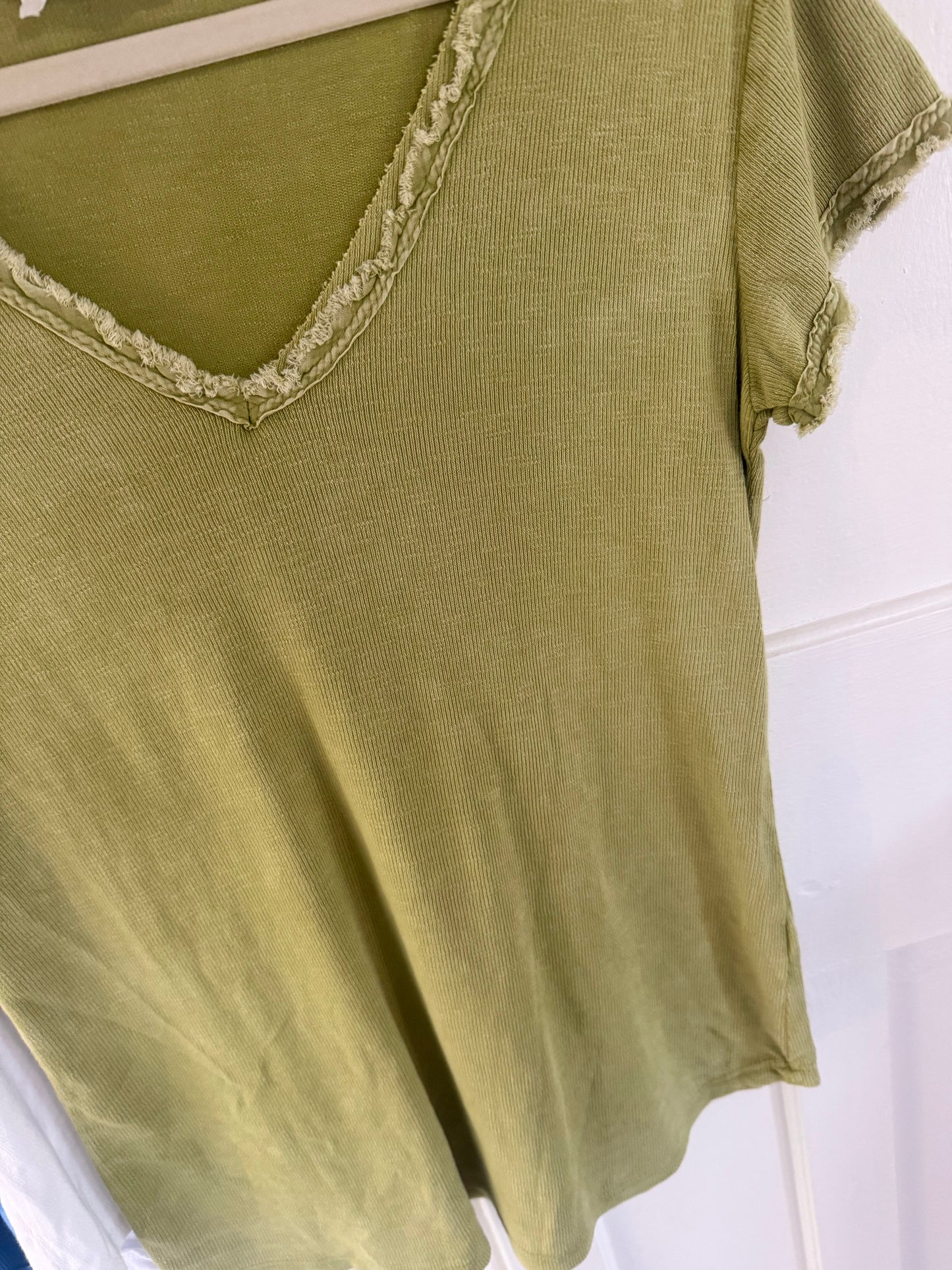 Washed Look Tee Apple Green