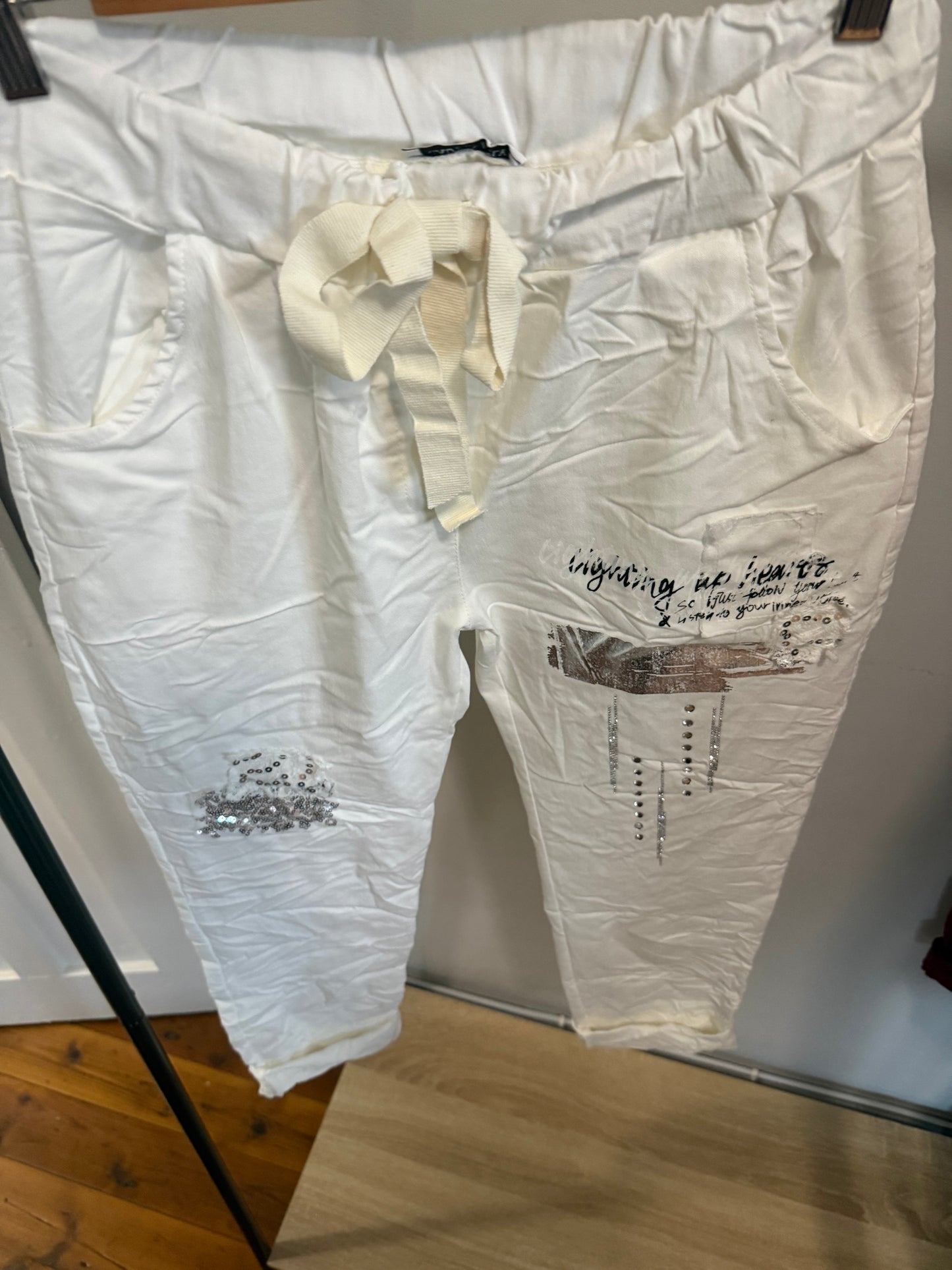 Lightning Pants White