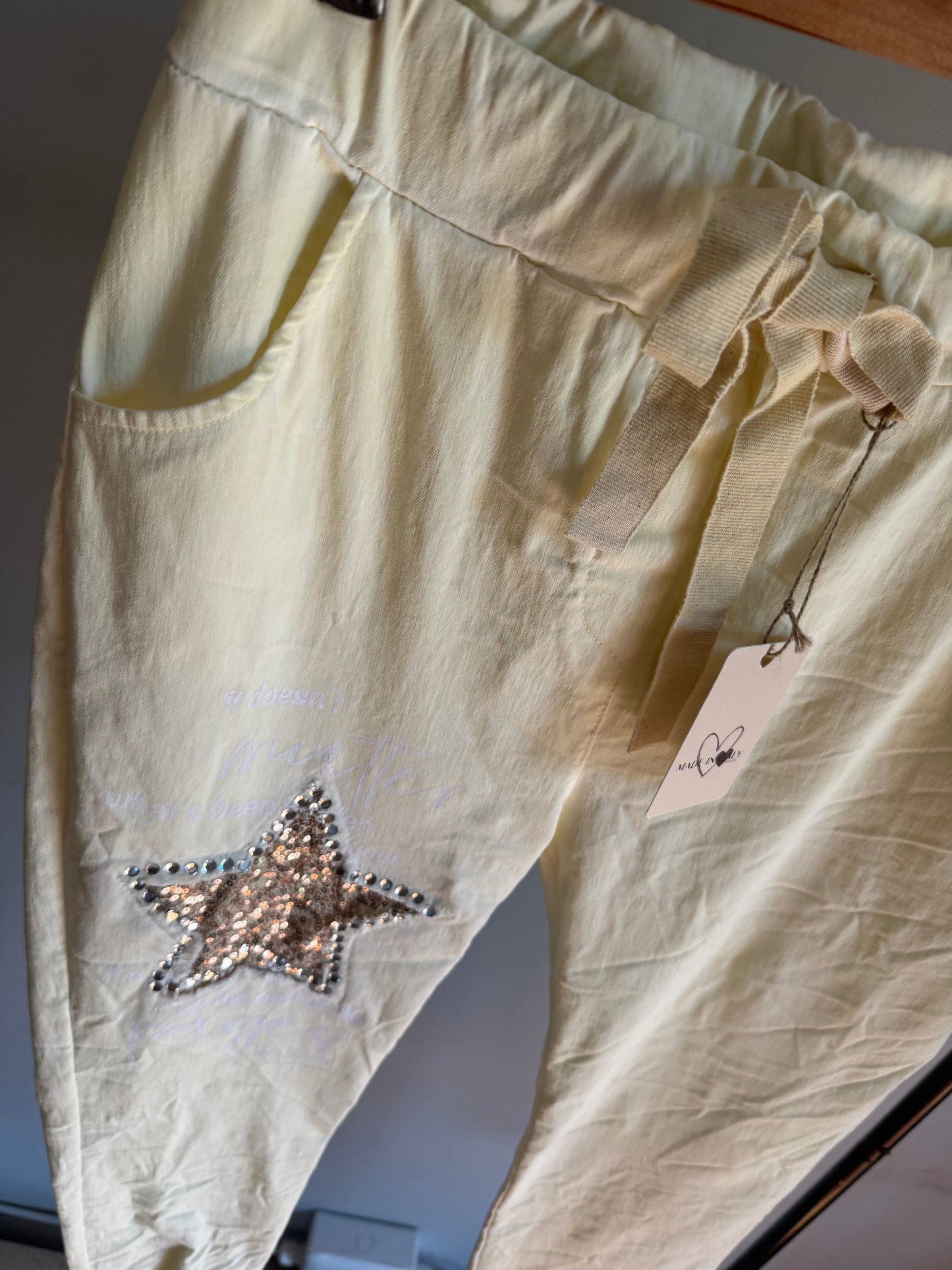 Stars Matter Yellow Pant