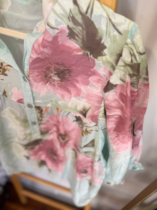Norah Blouse Aqua_