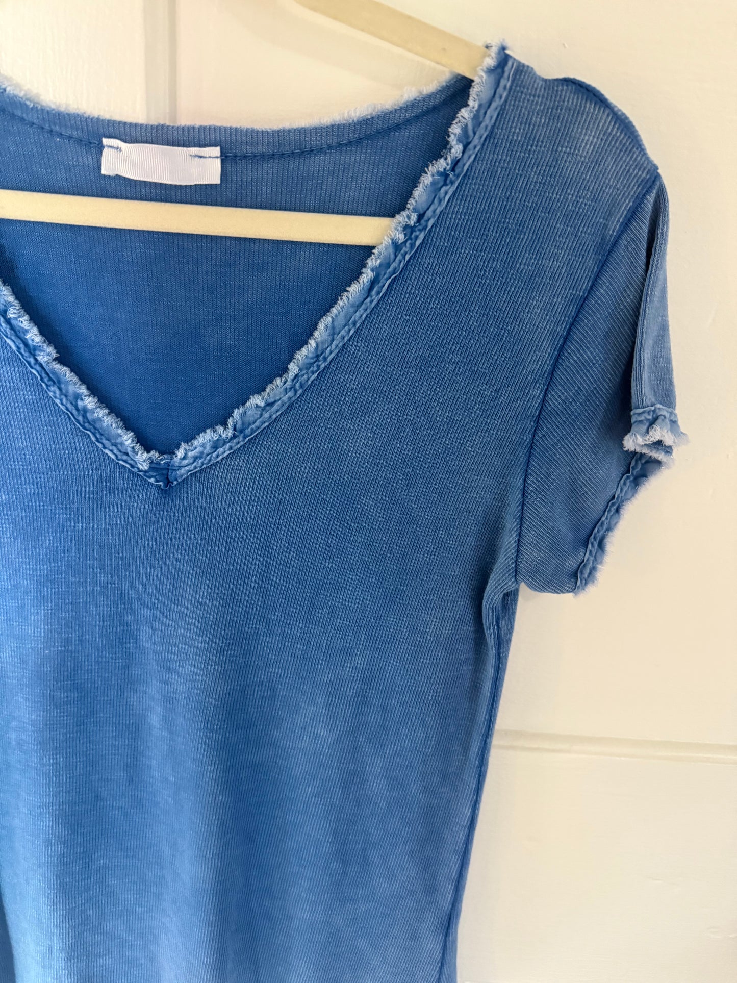 Washed Look Tee Cobalt
