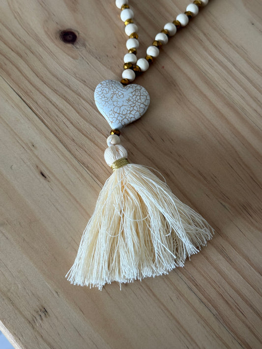 Beaded Heart Necklace