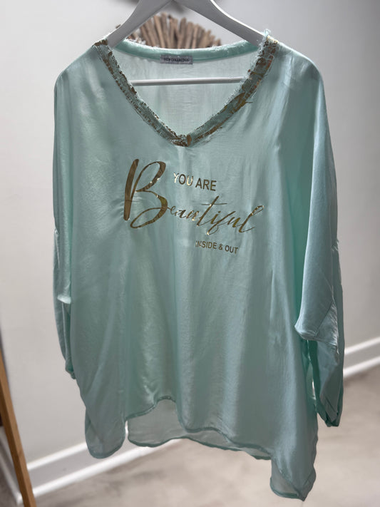 Believe Blouse Mint
