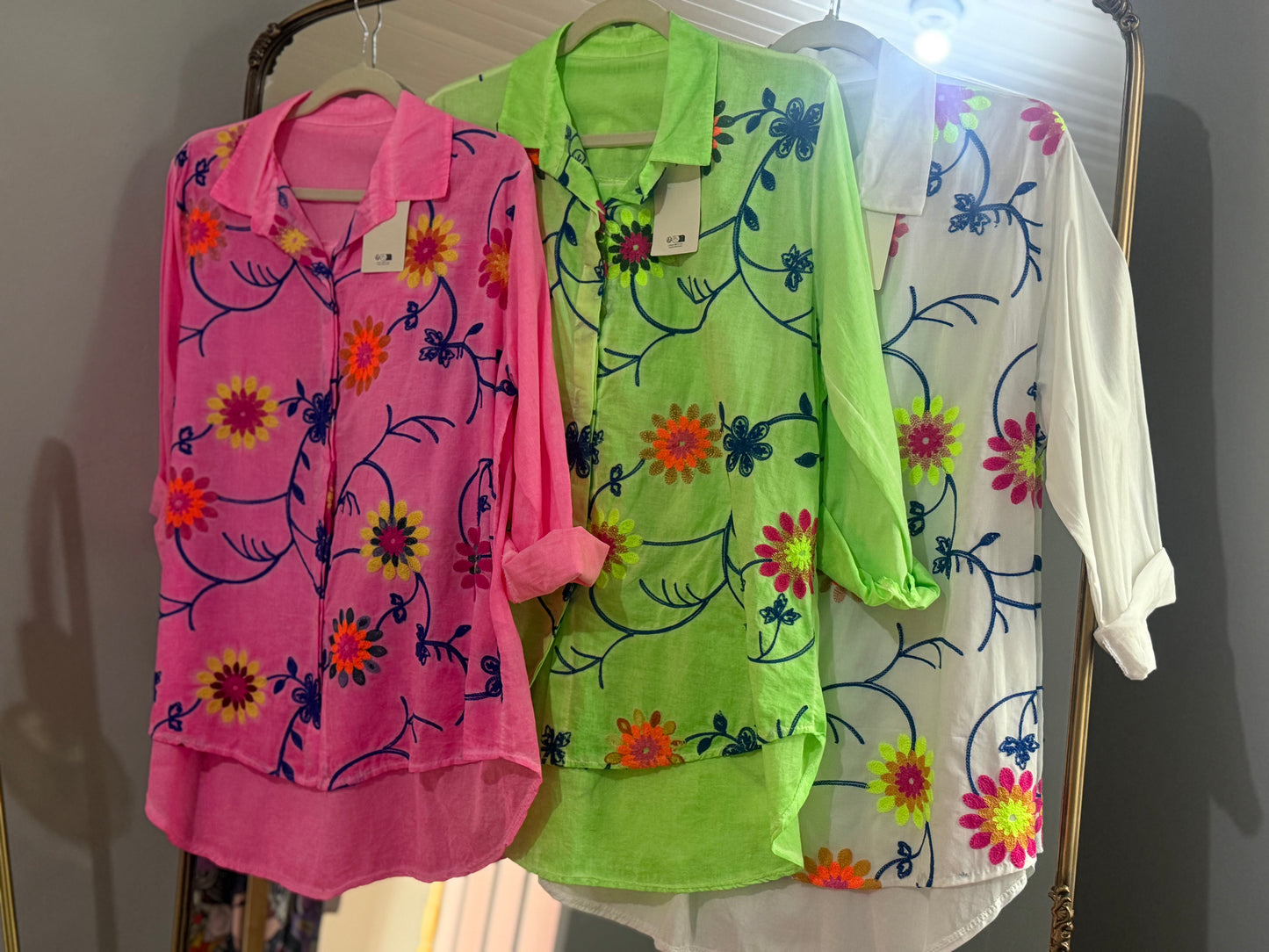 Neon Dreams Blouse White
