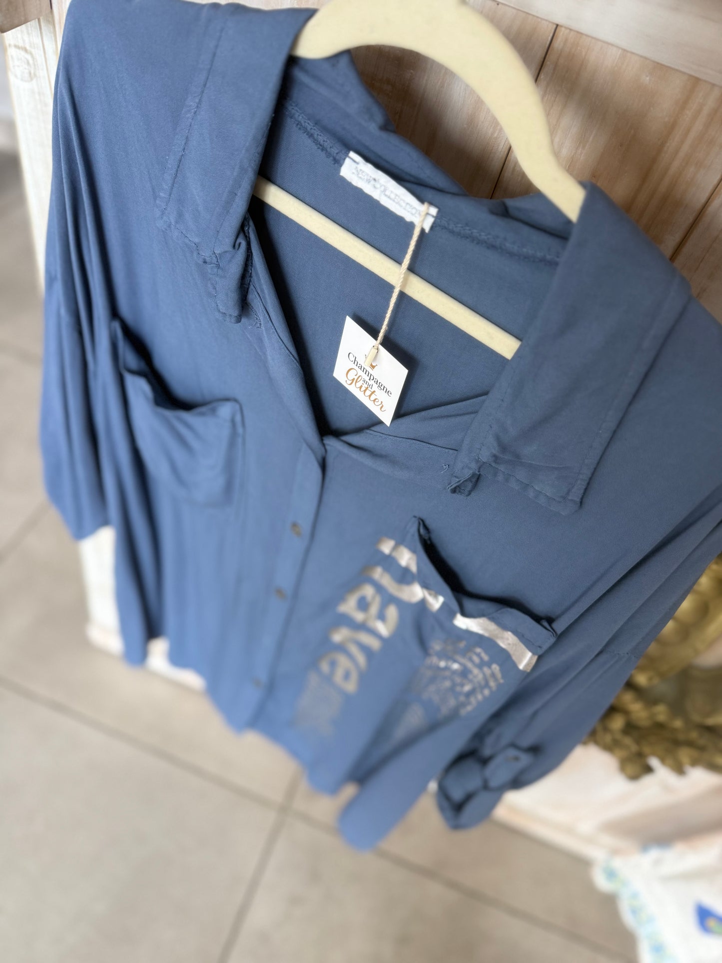 To Have Blouse Powdered Blue