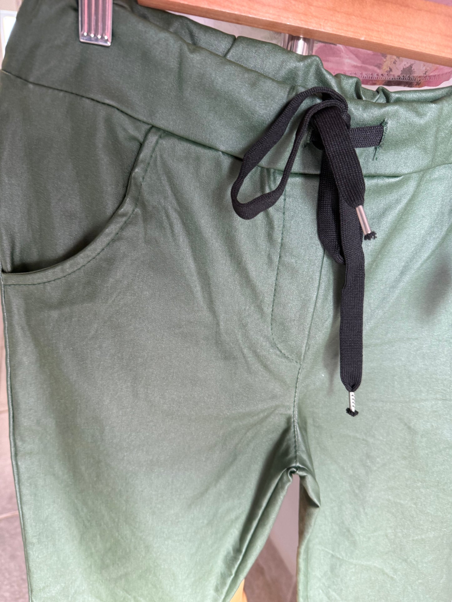 Pleather Pant Green