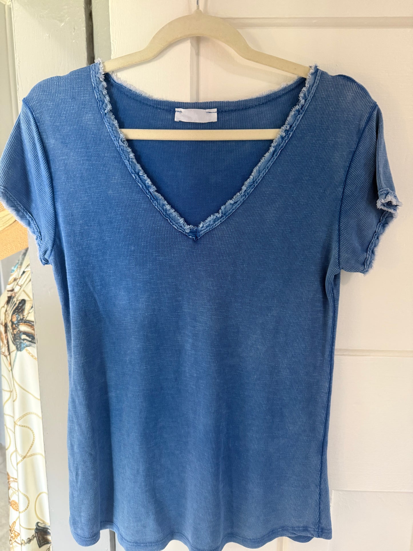 Washed Look Tee Cobalt