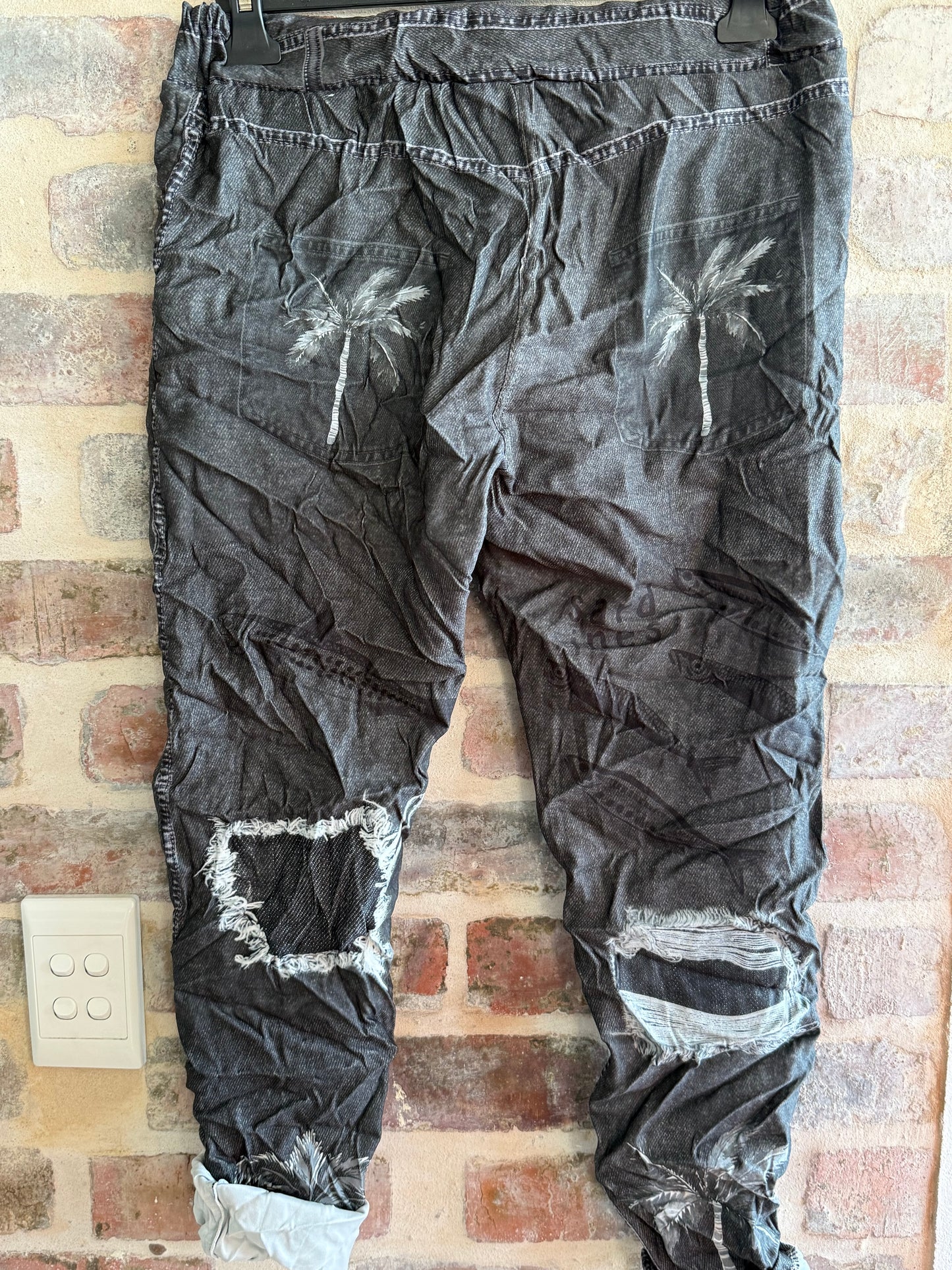Black Bow Pants