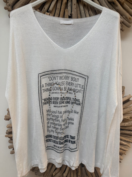 Don’t Worry Cream Knit