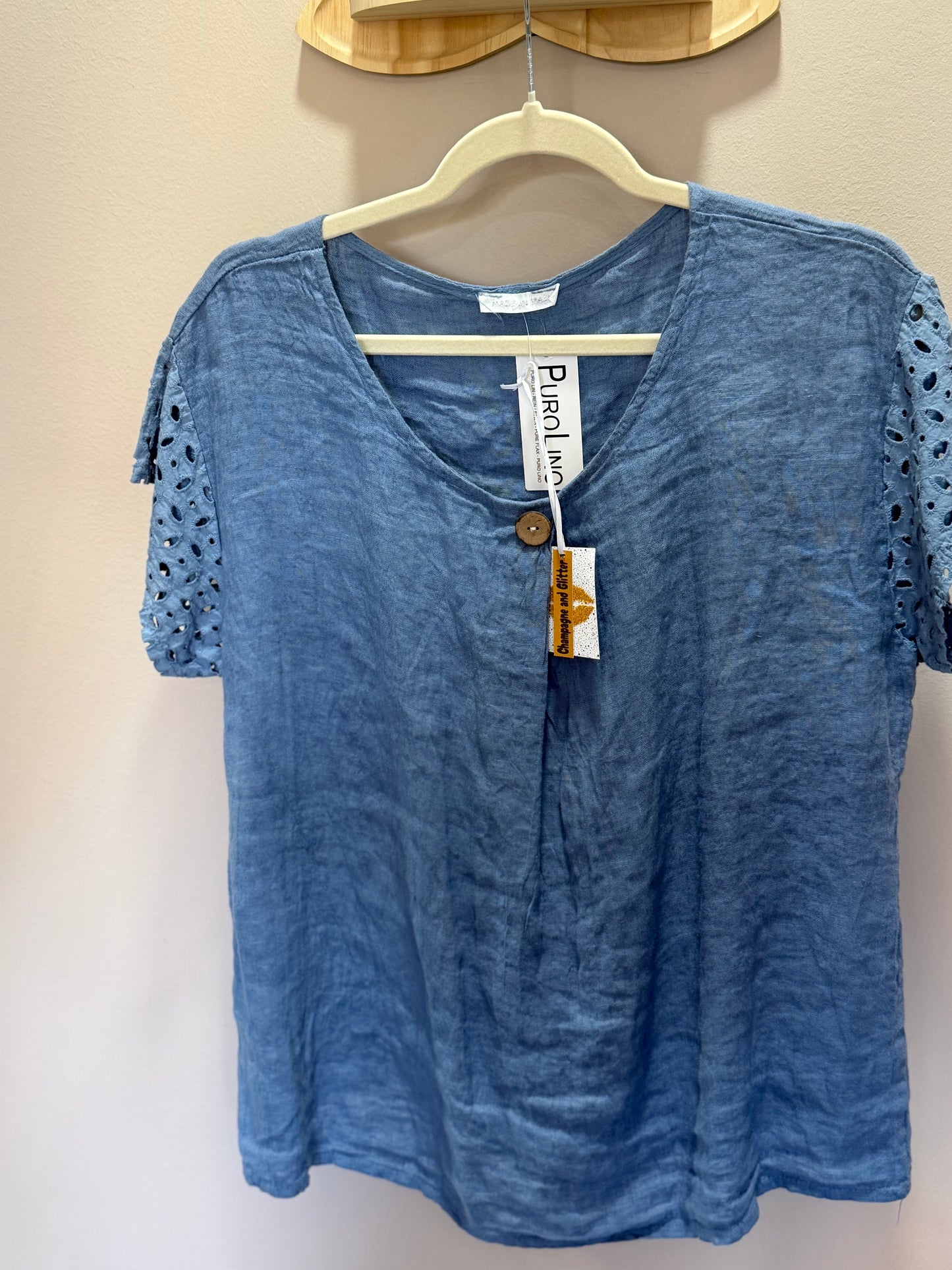 Linen Blouse Blue