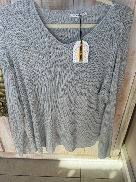 Mary Jane_Knit Grey