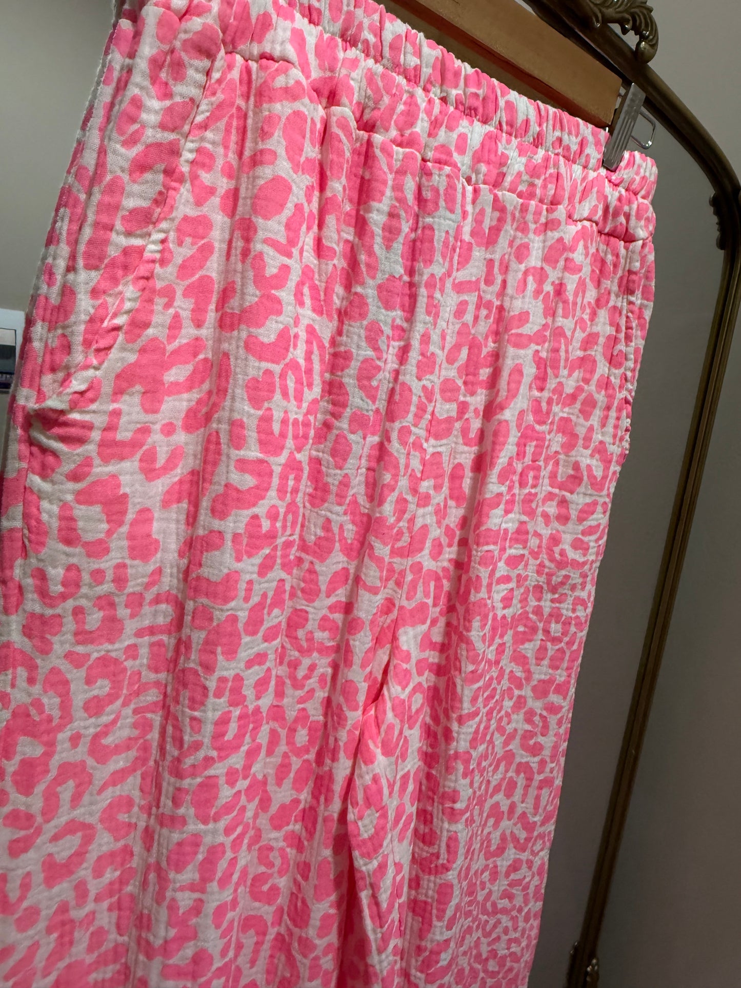Wild Pink Leopard Pants