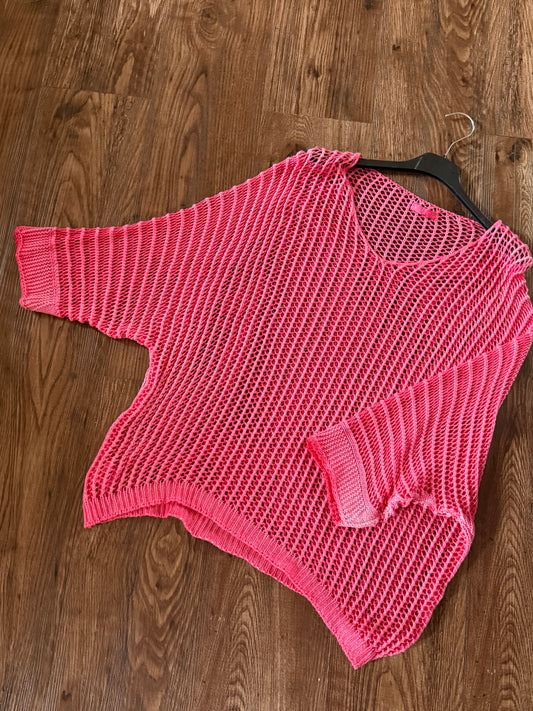 The Knit Blouse Pink