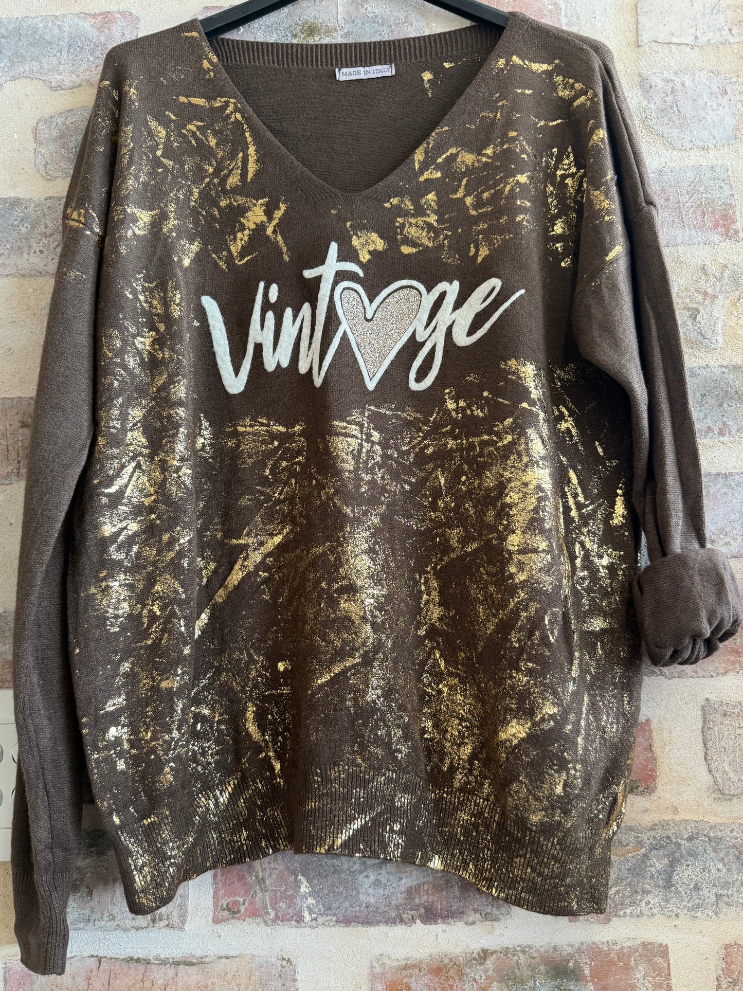 Vintage Knit Brown