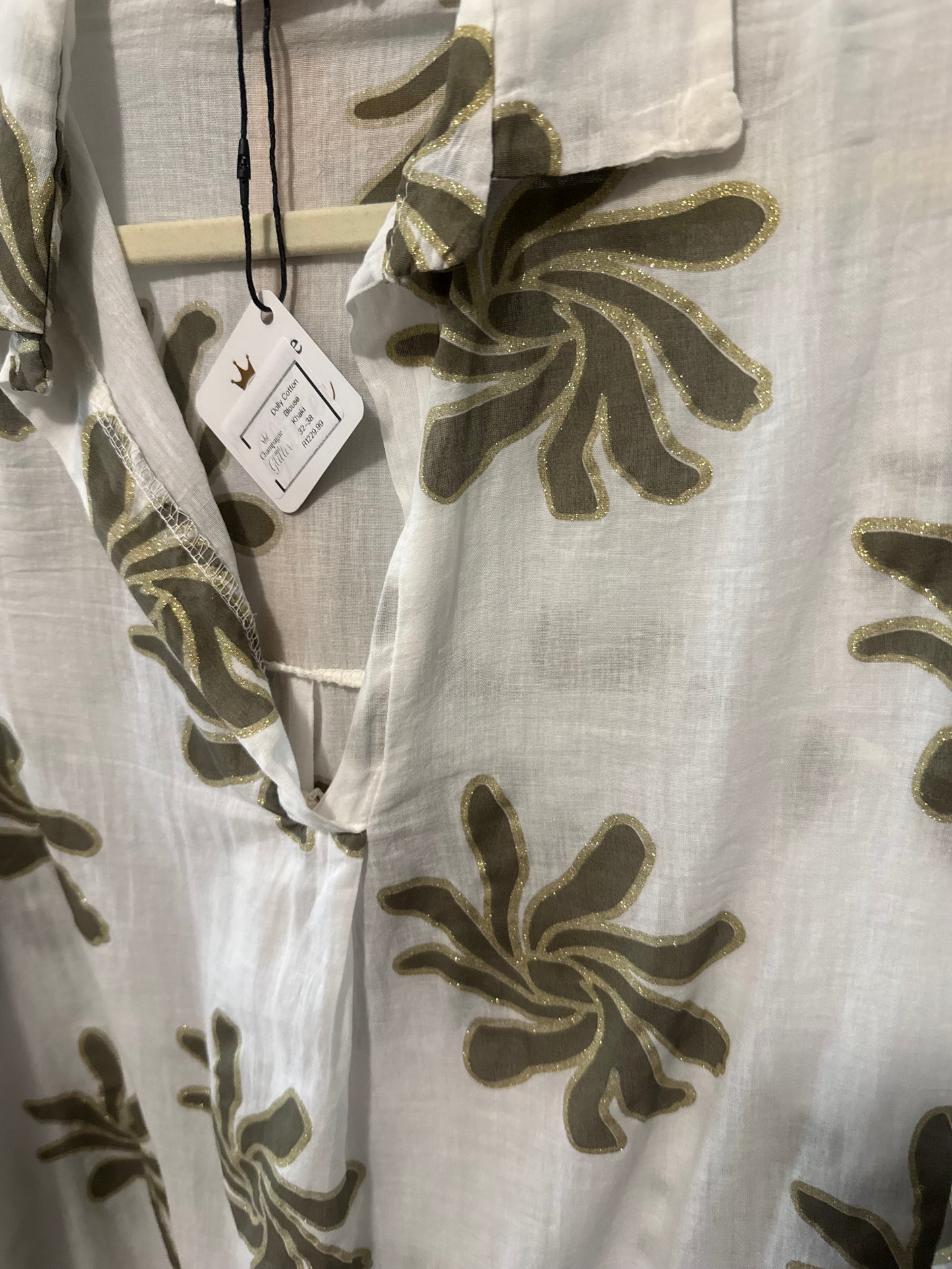 Dolly Cotton Blouse Khaki