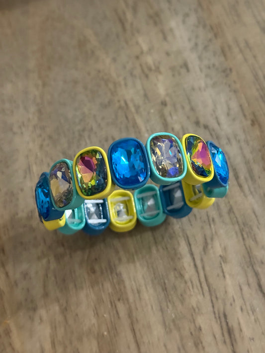 Oval Diamante Bracelet Yellow