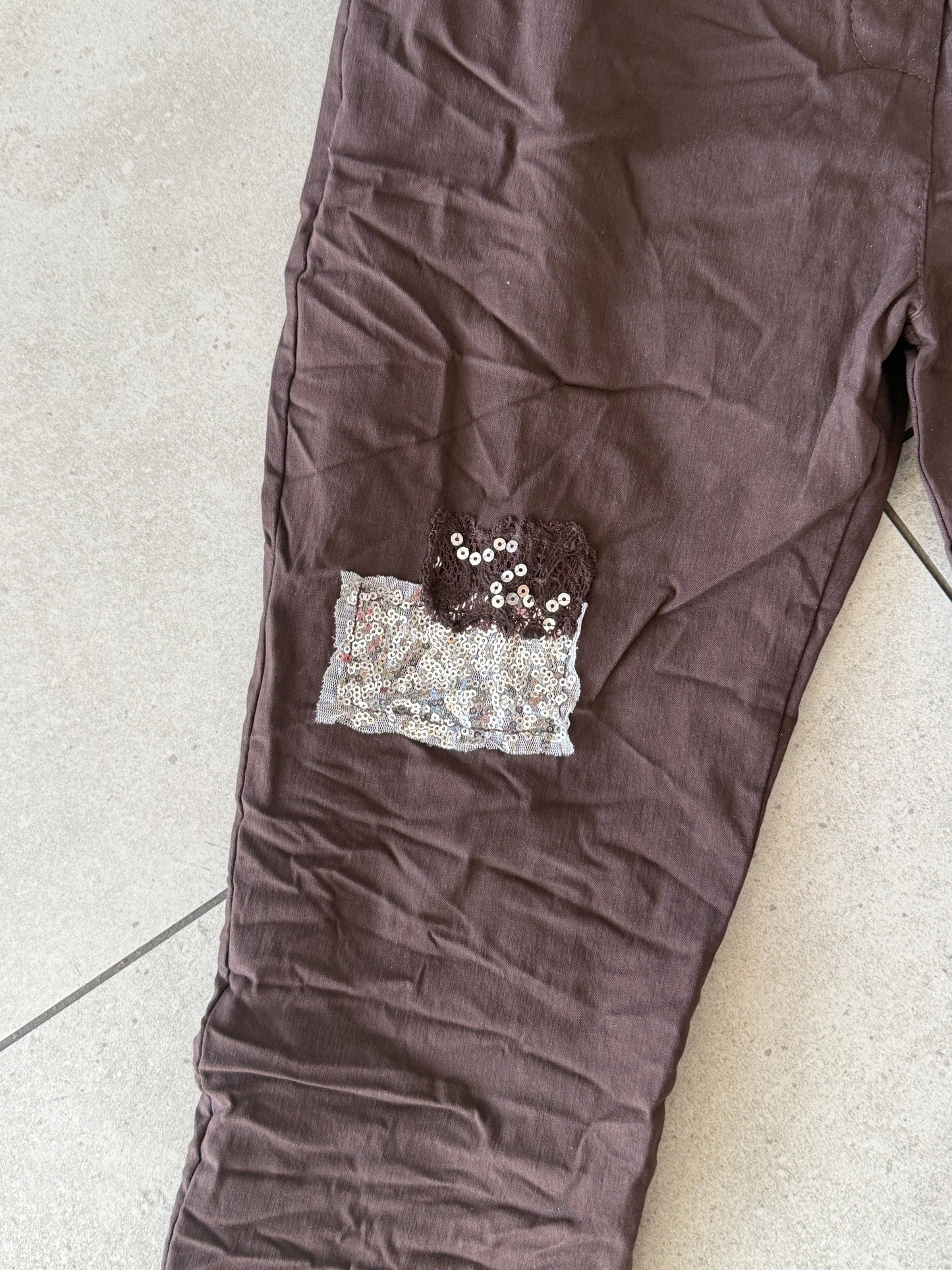 Bling Hearts Pant_Chocolate