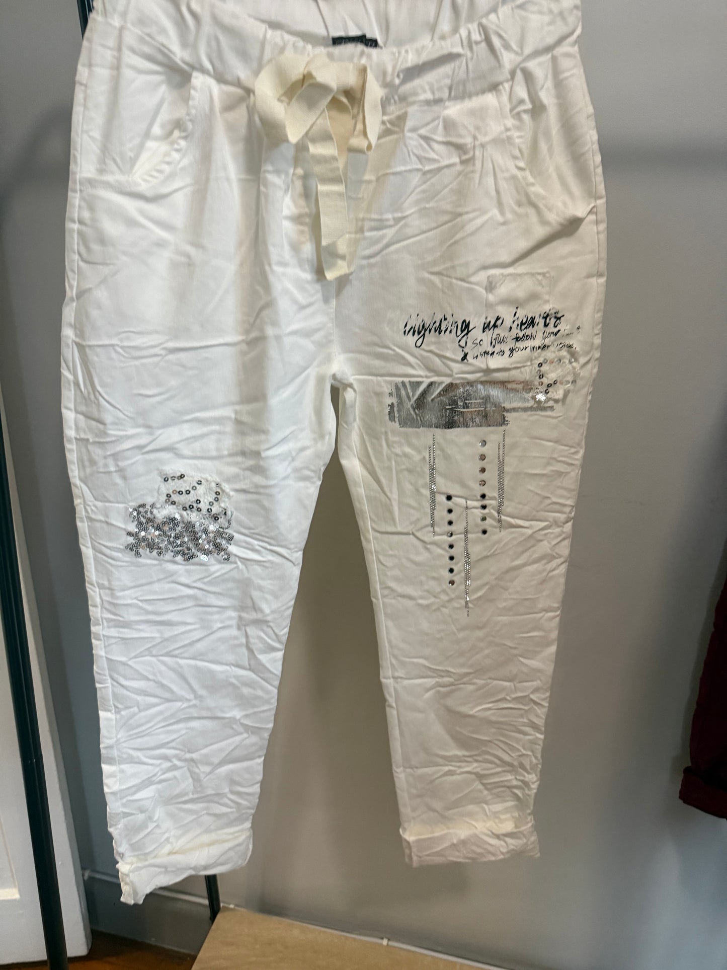 Lightning Pants White
