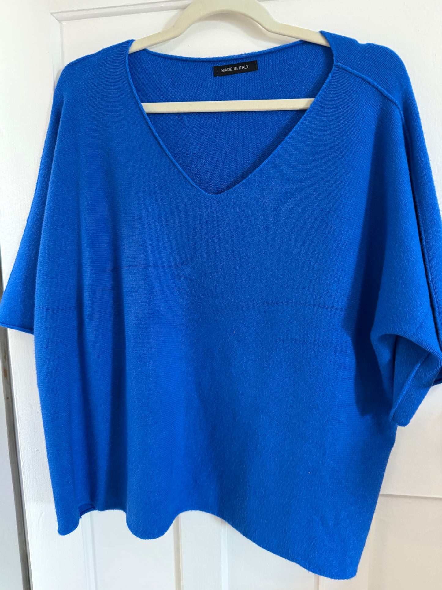 Renata Knitted Blouse Cobalt