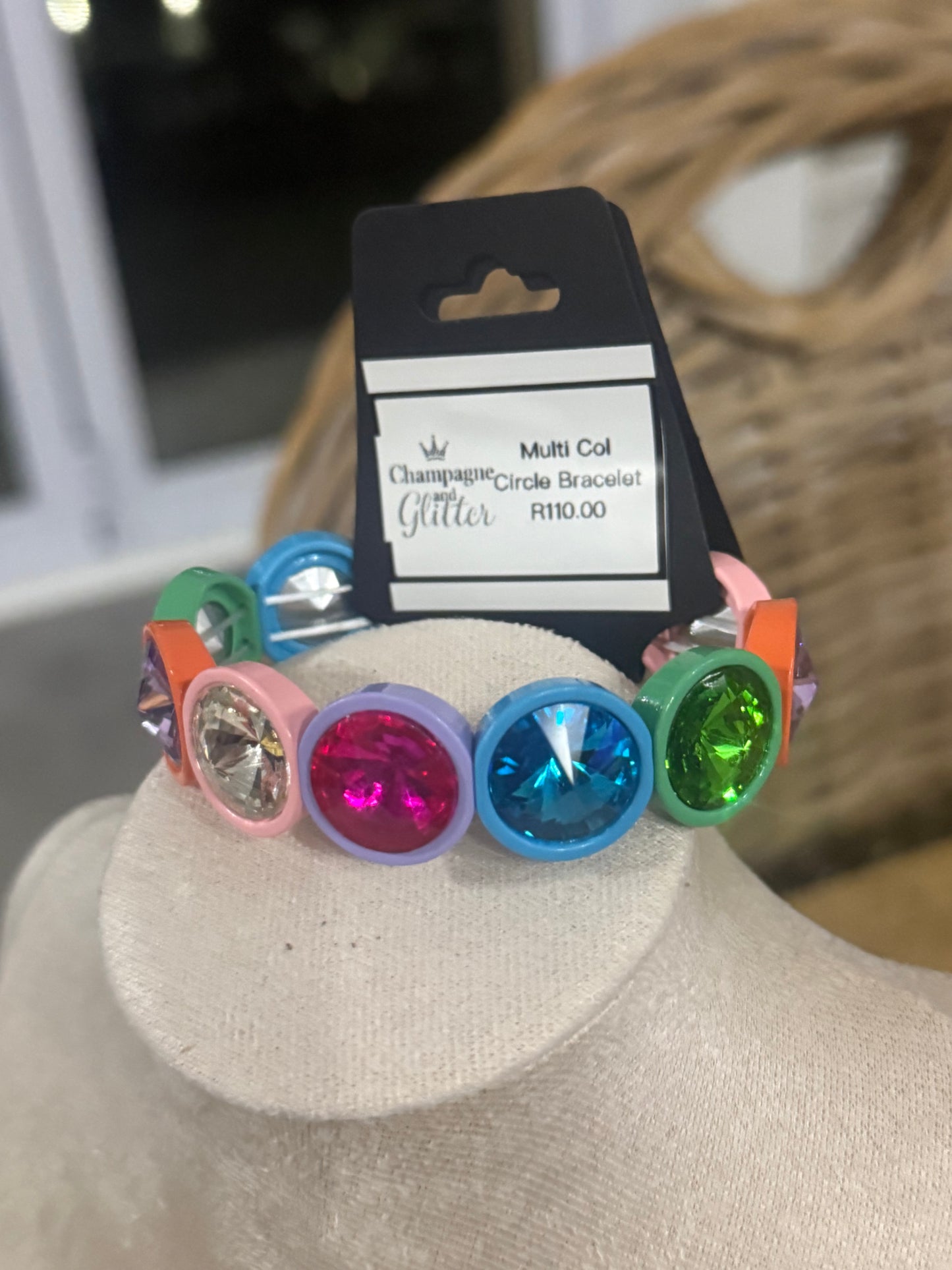 Multi Col Circle Bracelet