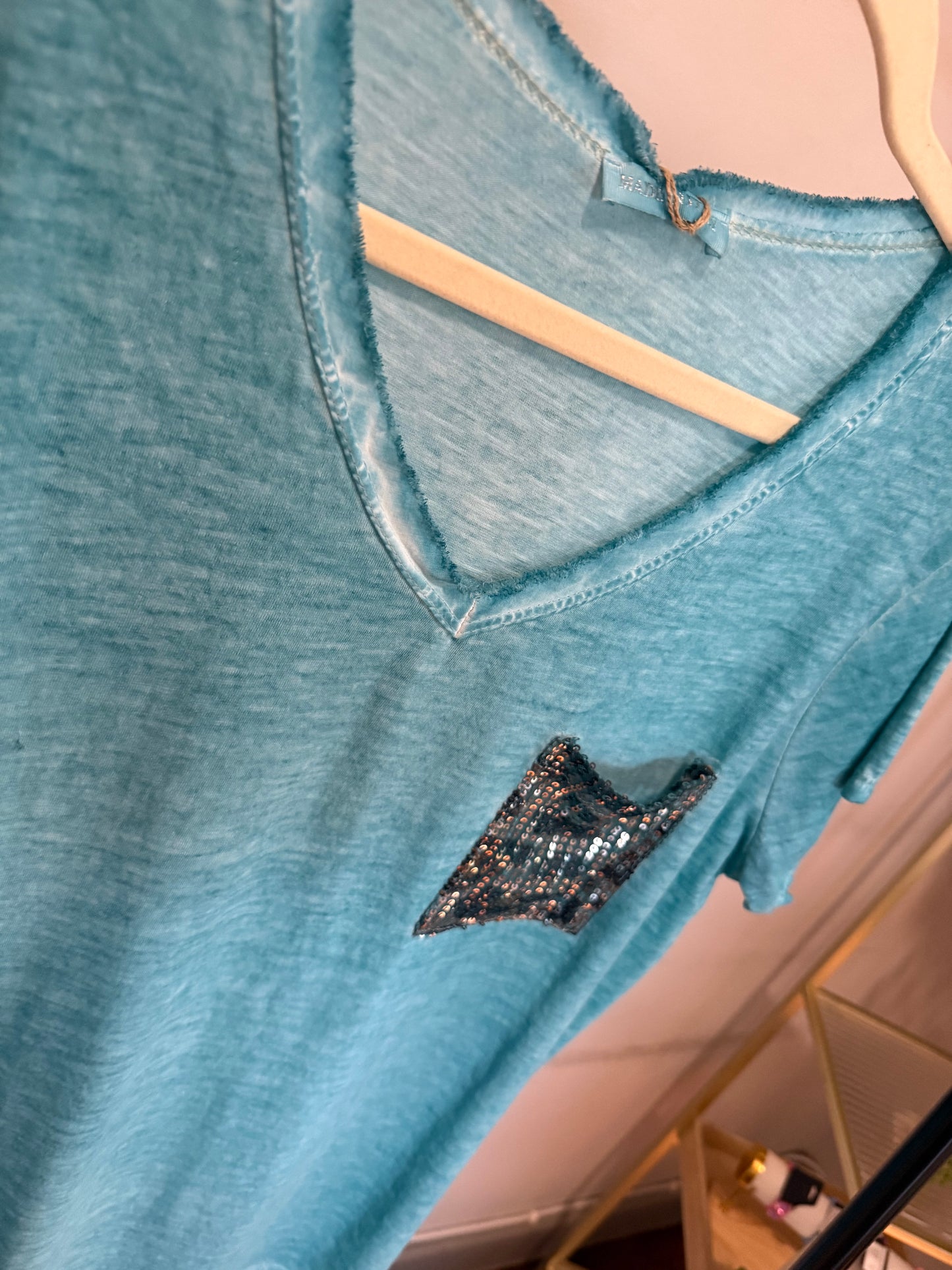 In The Detail Blouse Turquoise