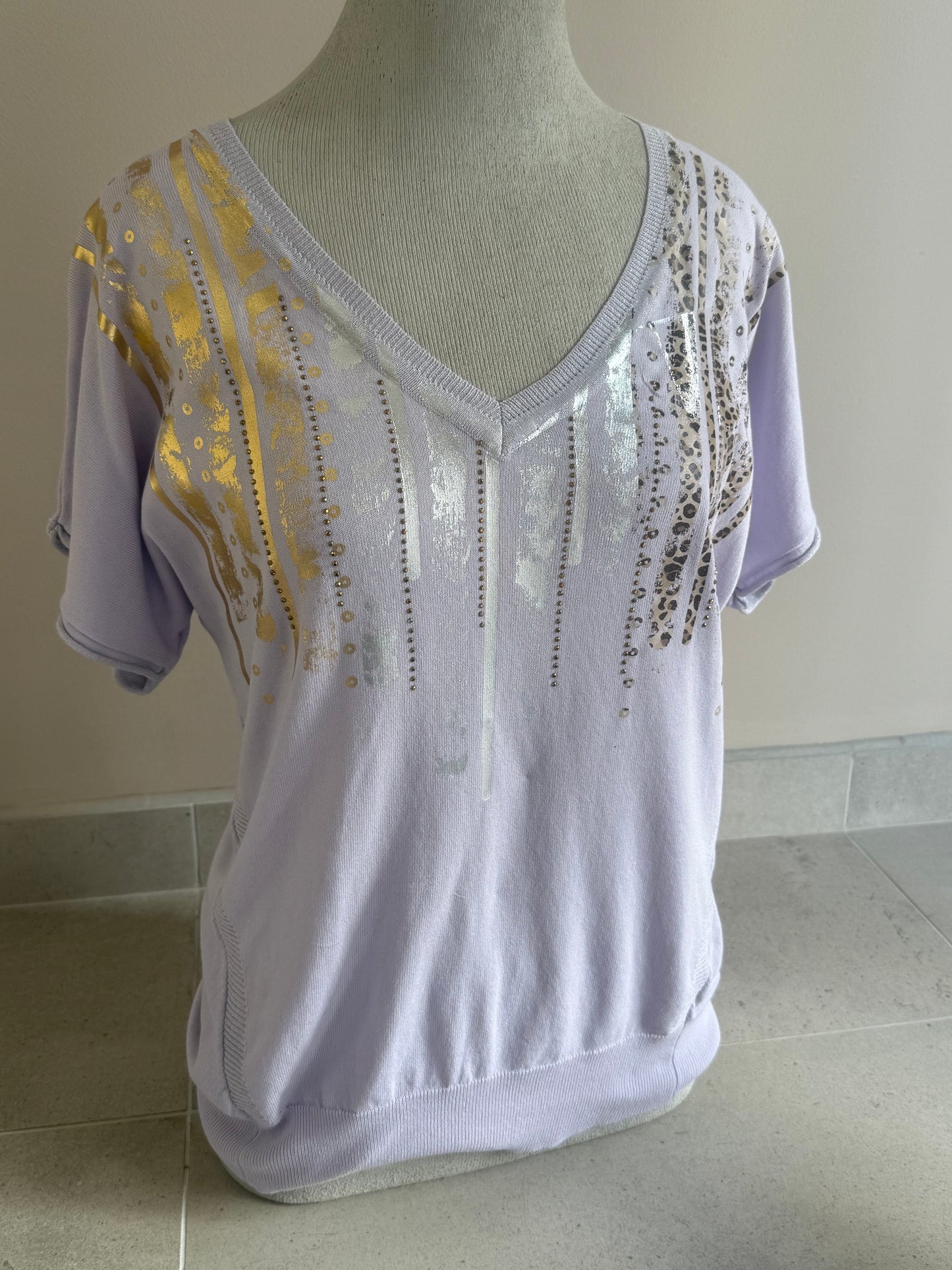 Foil Whisper Knit Lilac