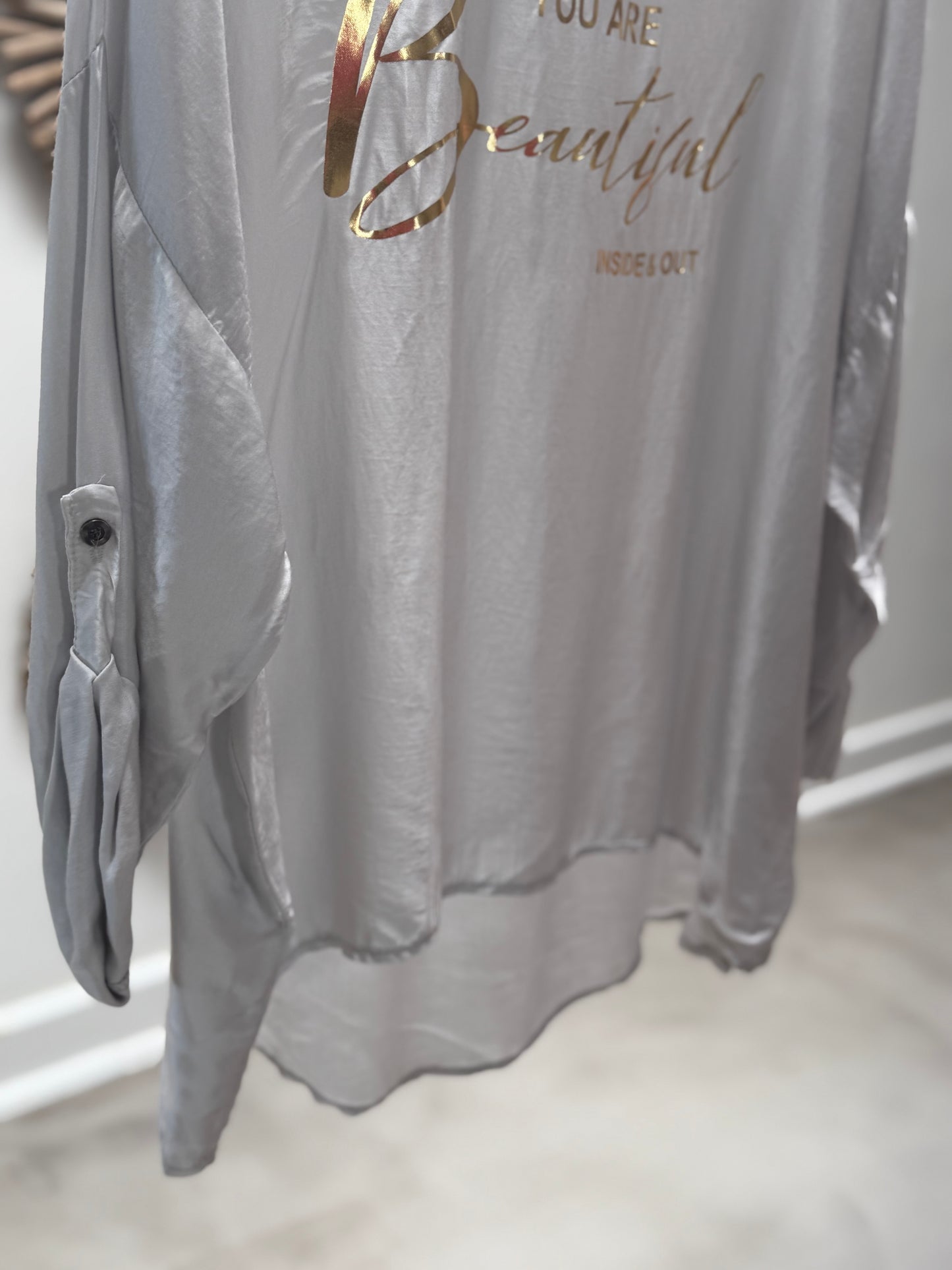 Believe Blouse Dove Grey