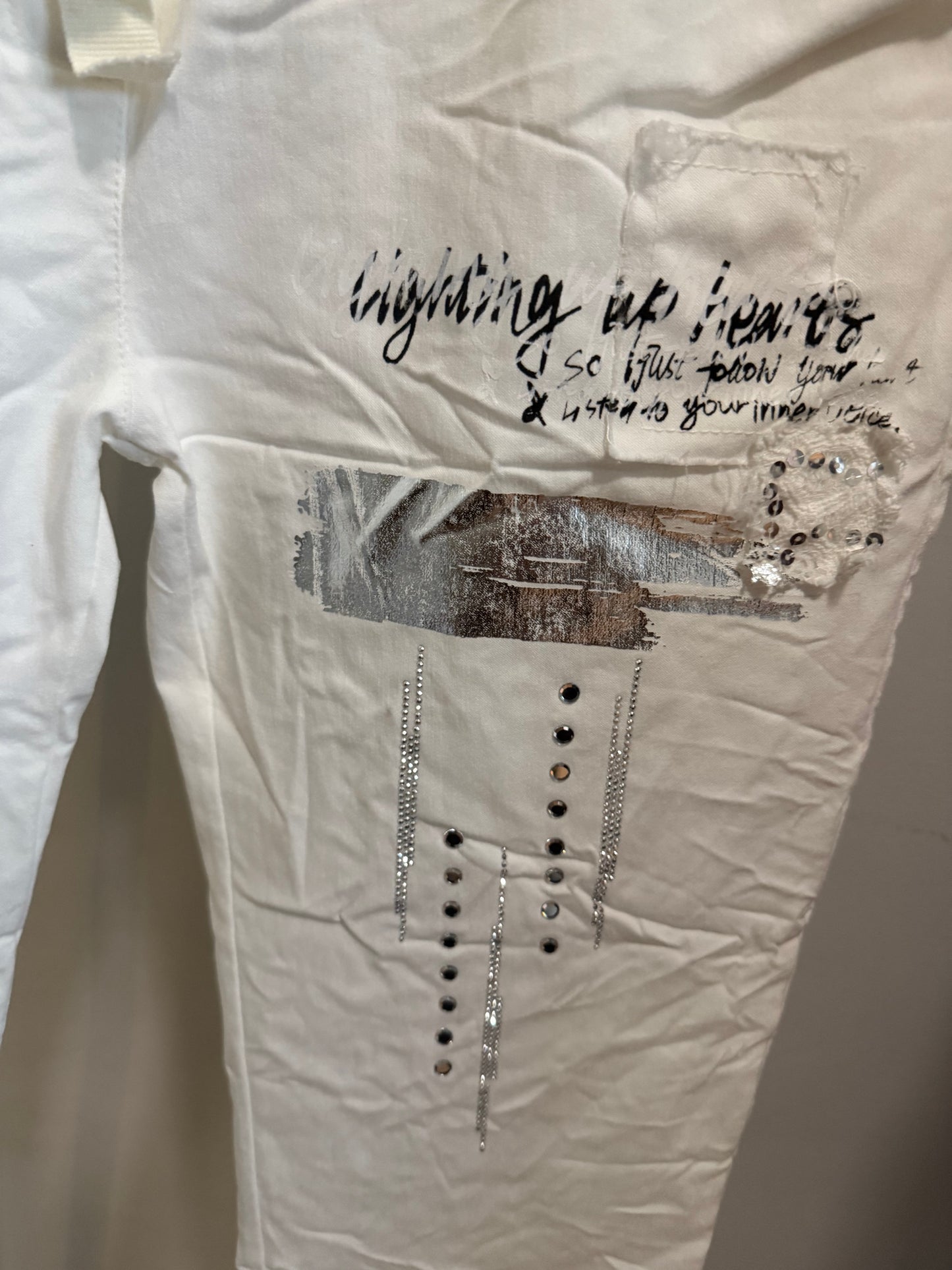 Lightning Pants White
