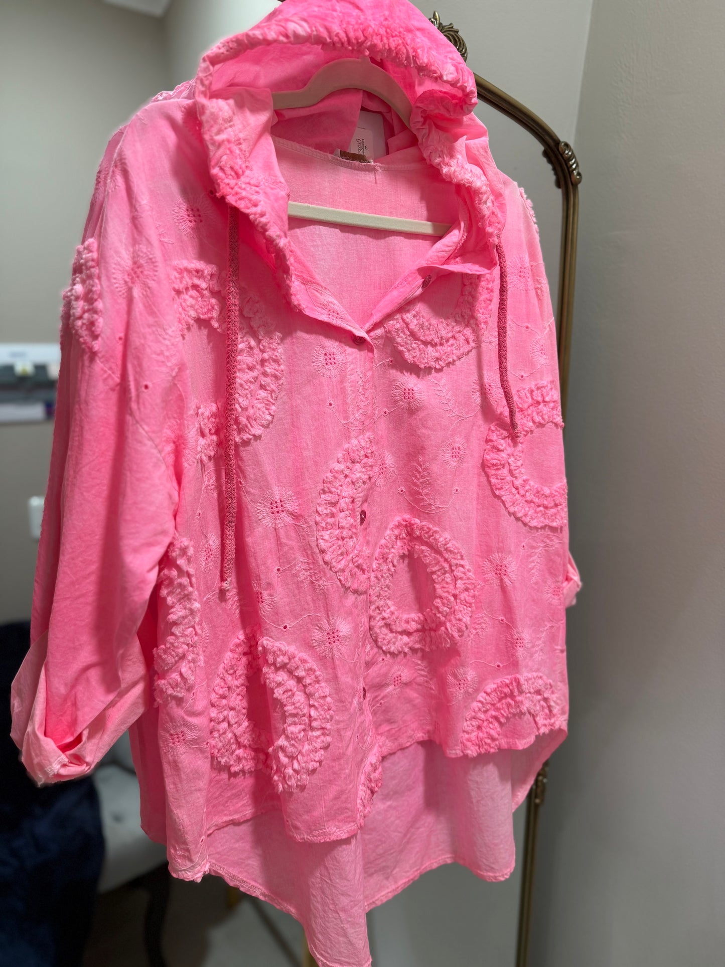 Ruffled Blouse Pink