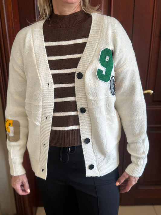 Teddy BasketBall Cardi