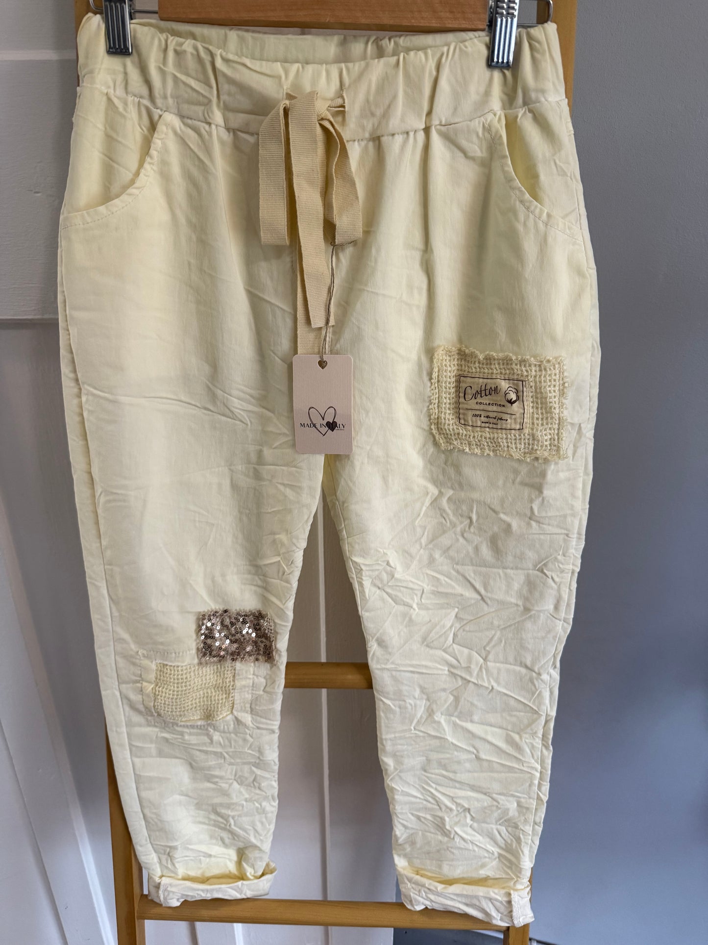Cotton Yellow Comfy Pant