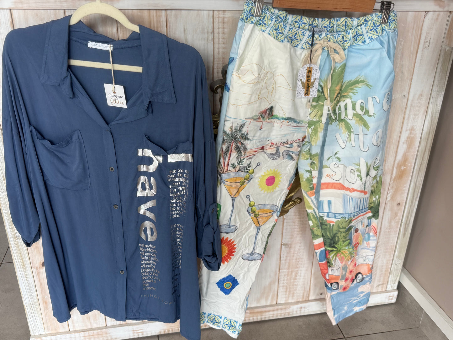 To Have Blouse Powdered Blue