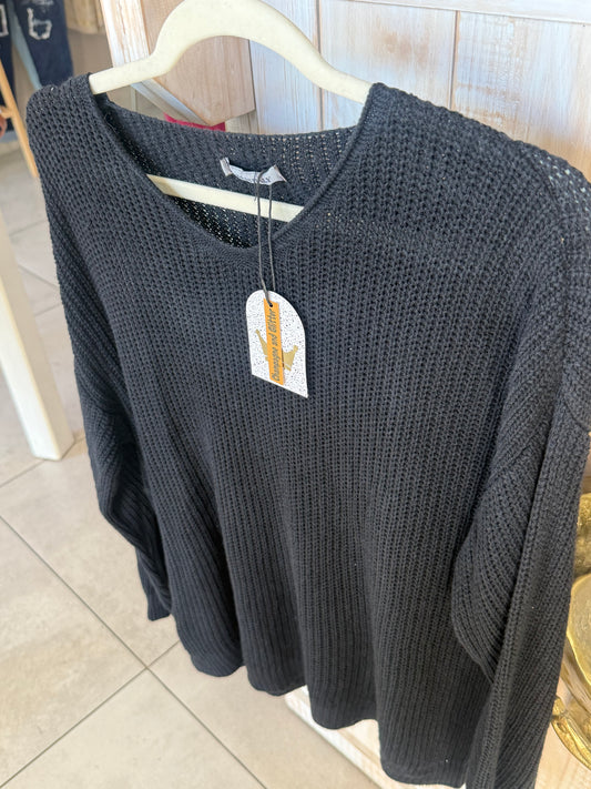 Mary Jane_Knit Black