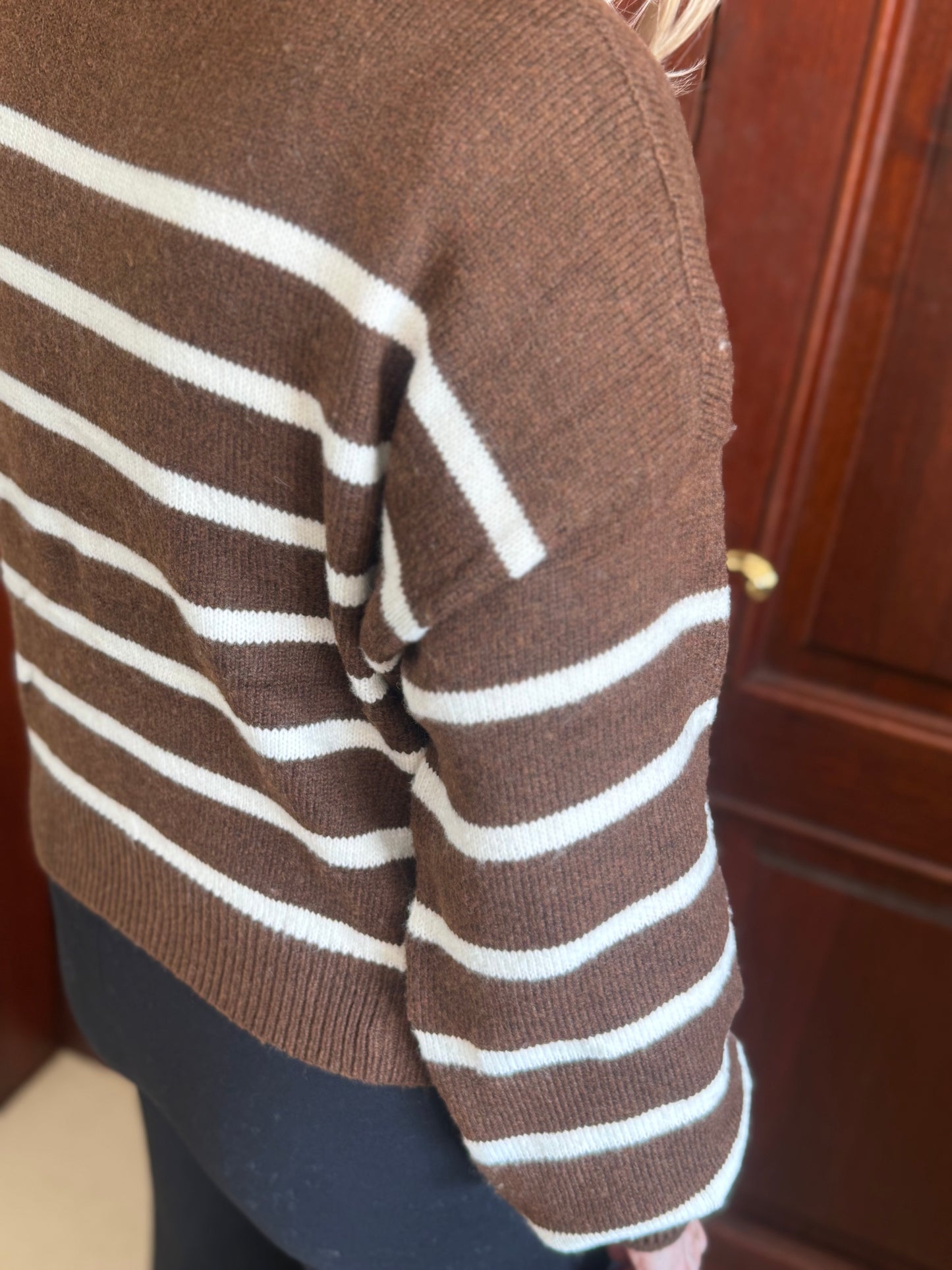 Stripe Me Brown Knit