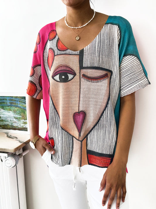 Tilla Glitter Short Sleeve