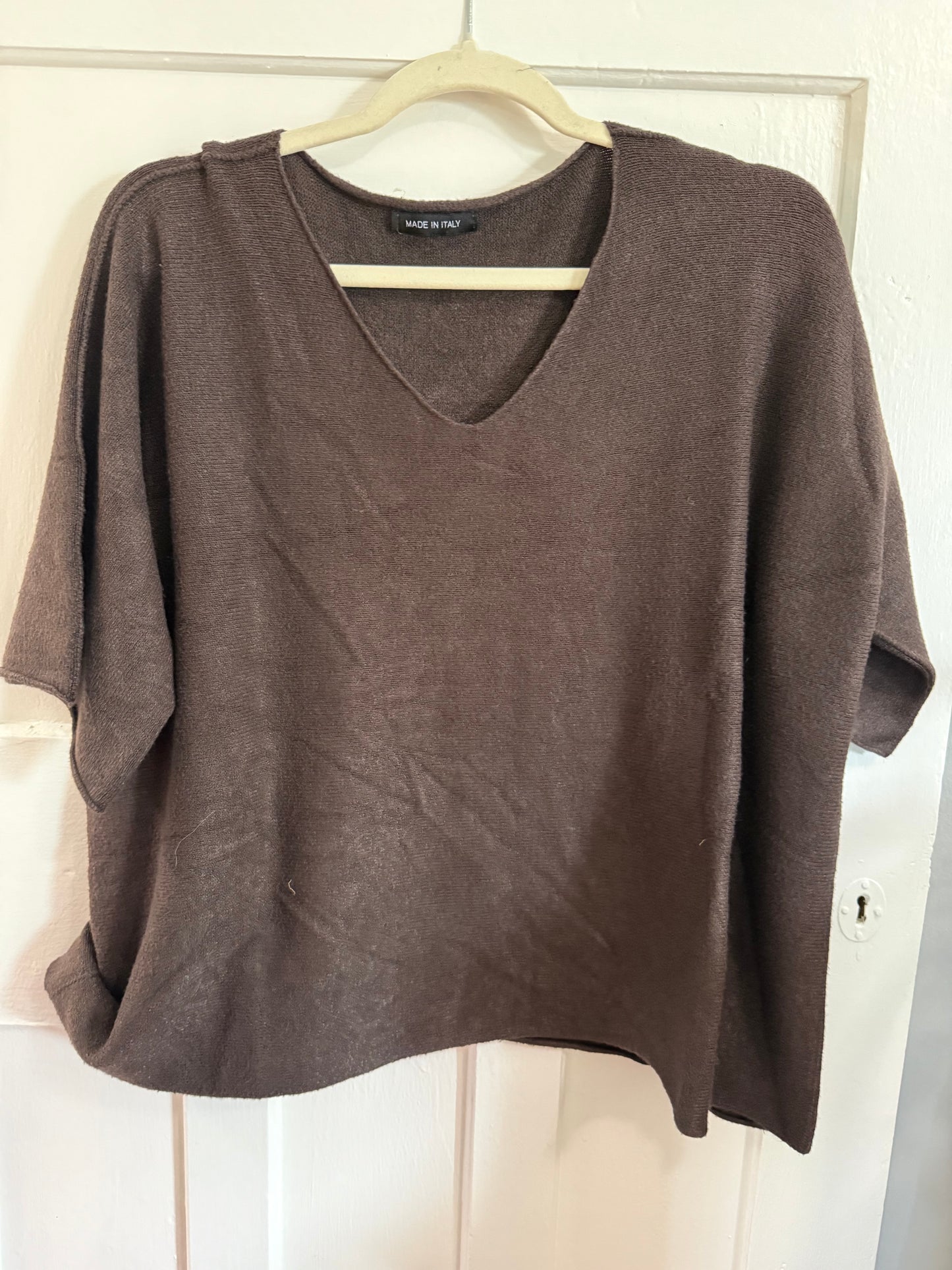 Renata Knitted Blouse Choco