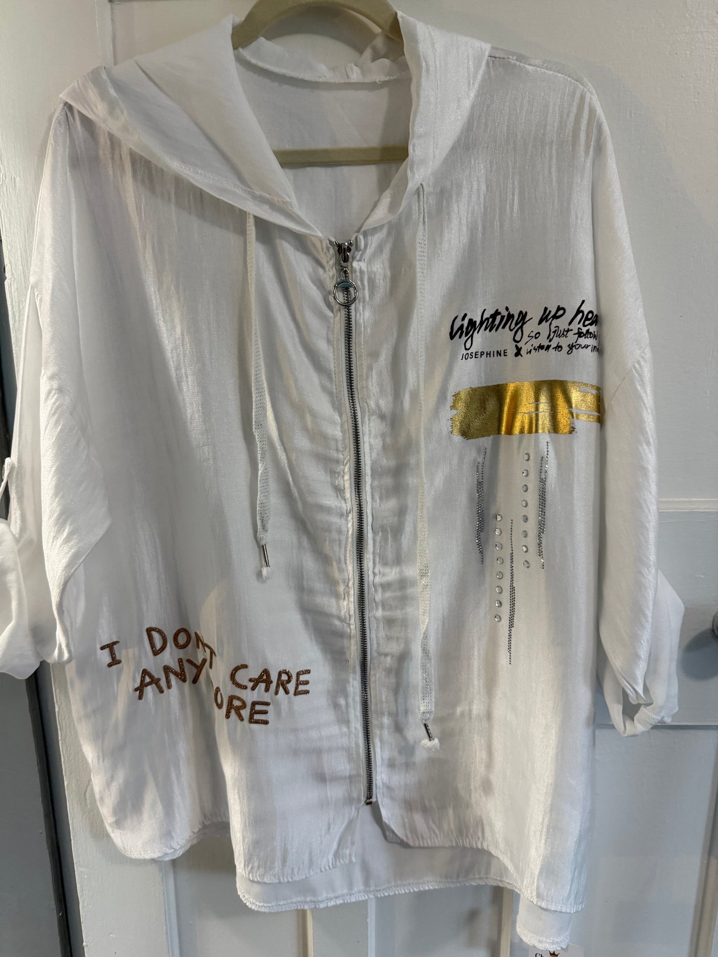 I don't care Jacket White