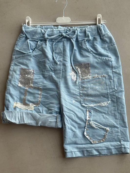 Sparkle Short Light Wash