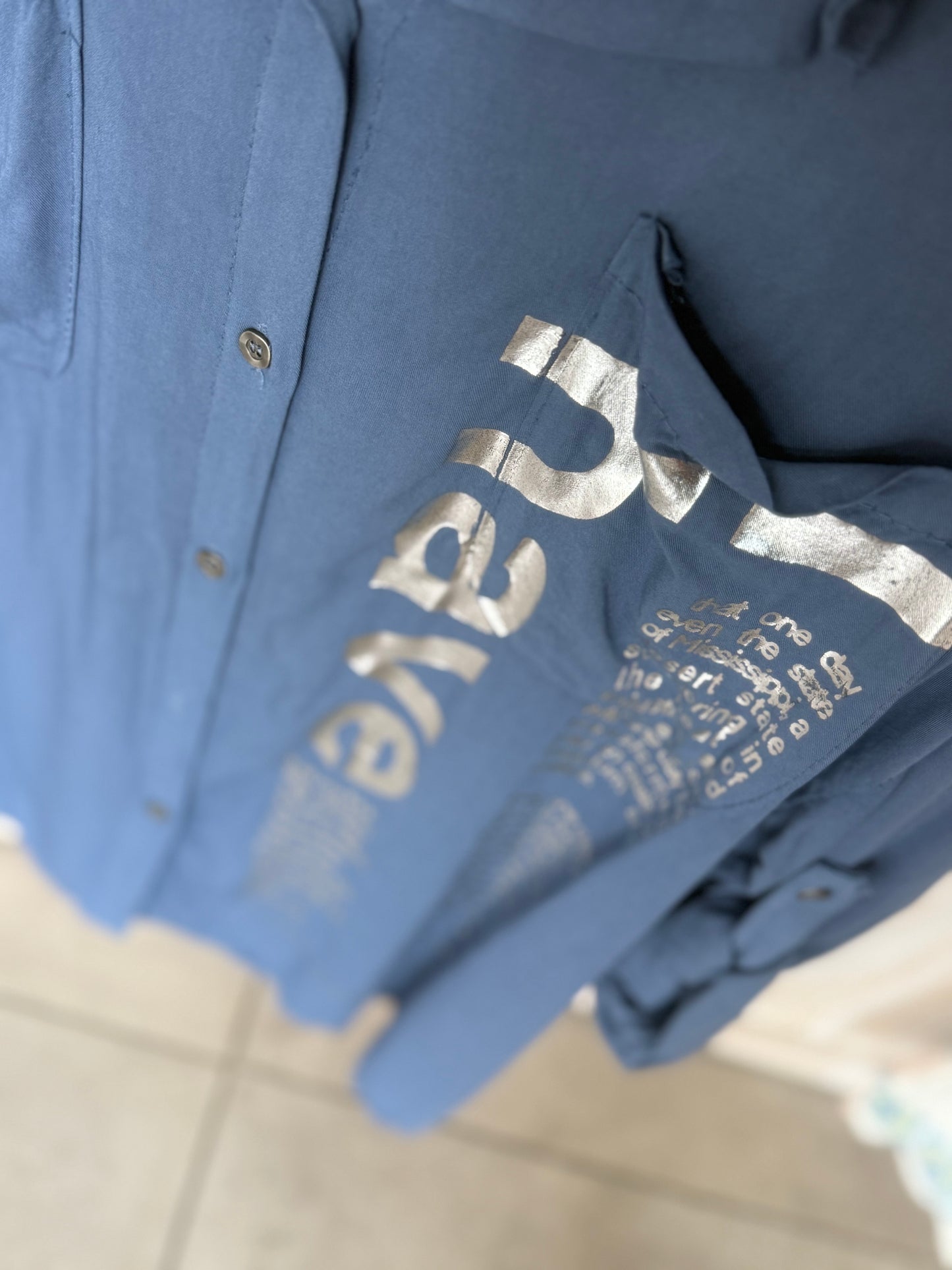 To Have Blouse Powdered Blue