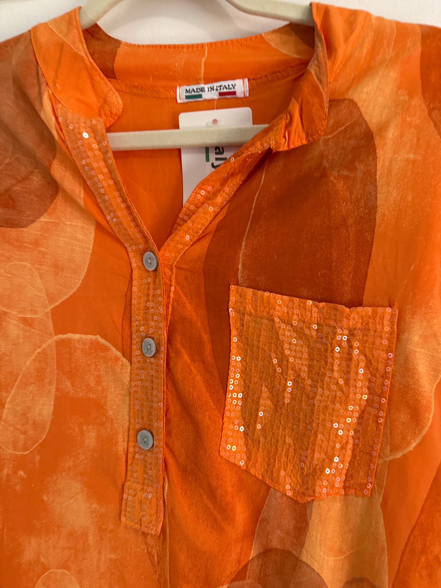 Orange Polka Dot Blouse