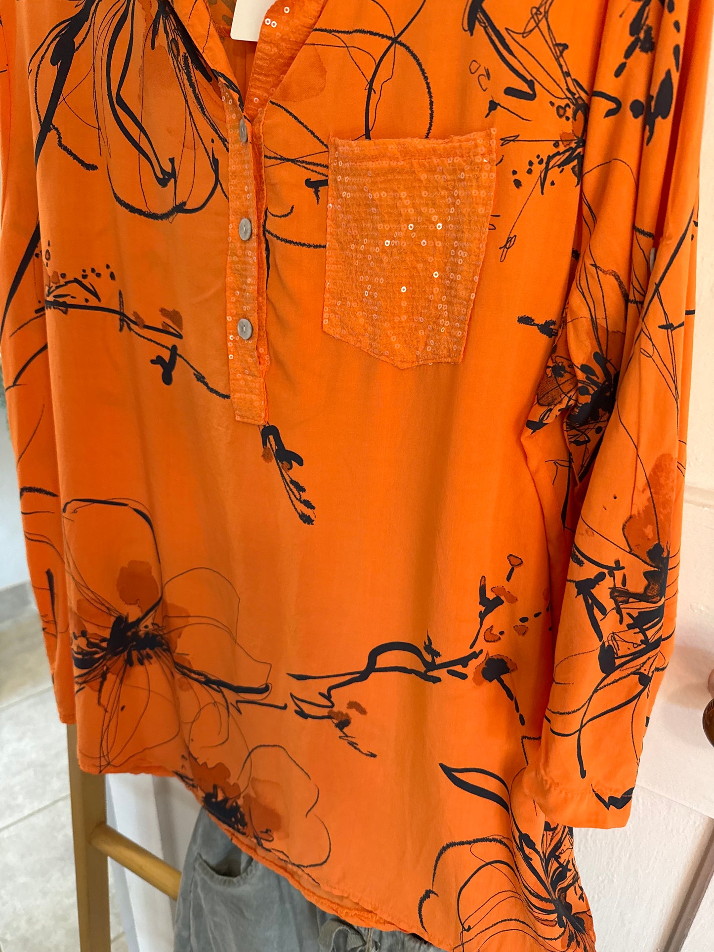Floral Lines Blouse