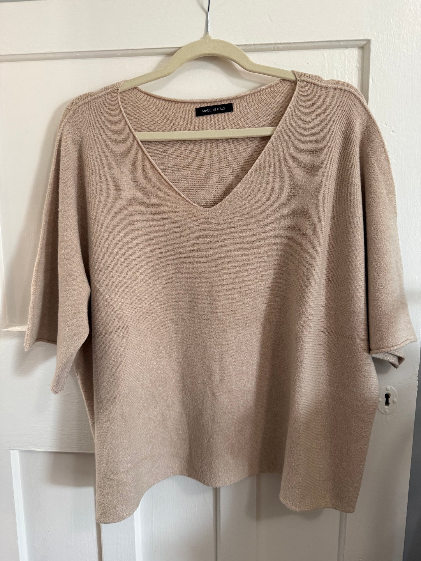 Renata Knitted Blouse Nude