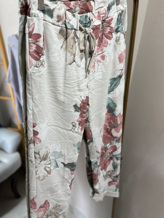 Nadia_Flower Pants stone