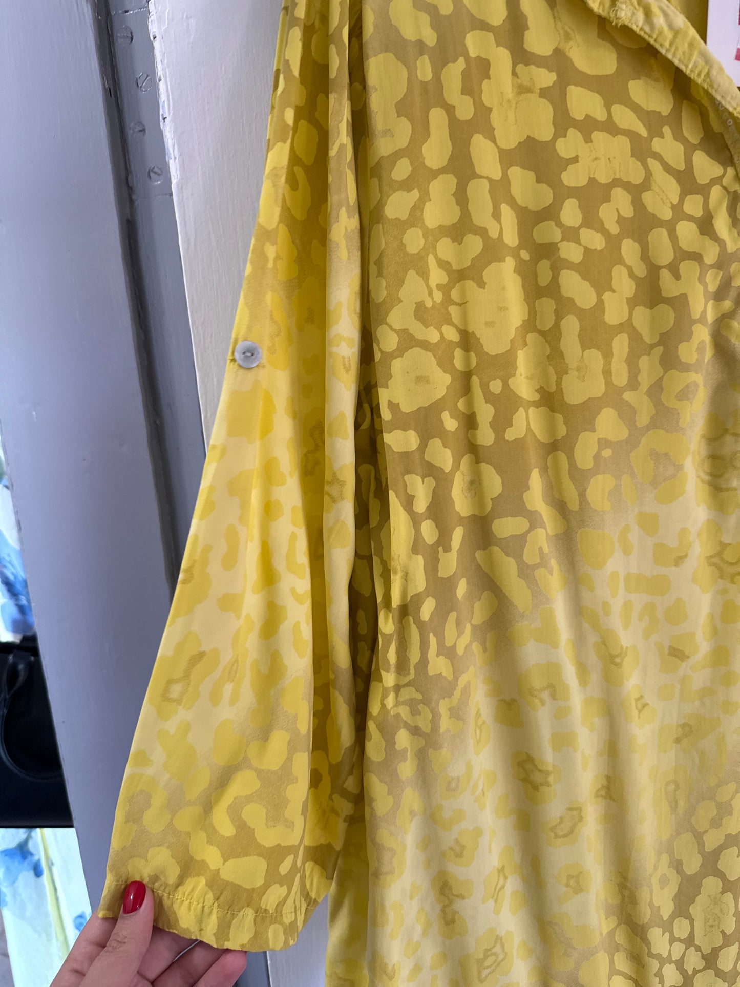 Wild Sequin Blouse Mustard