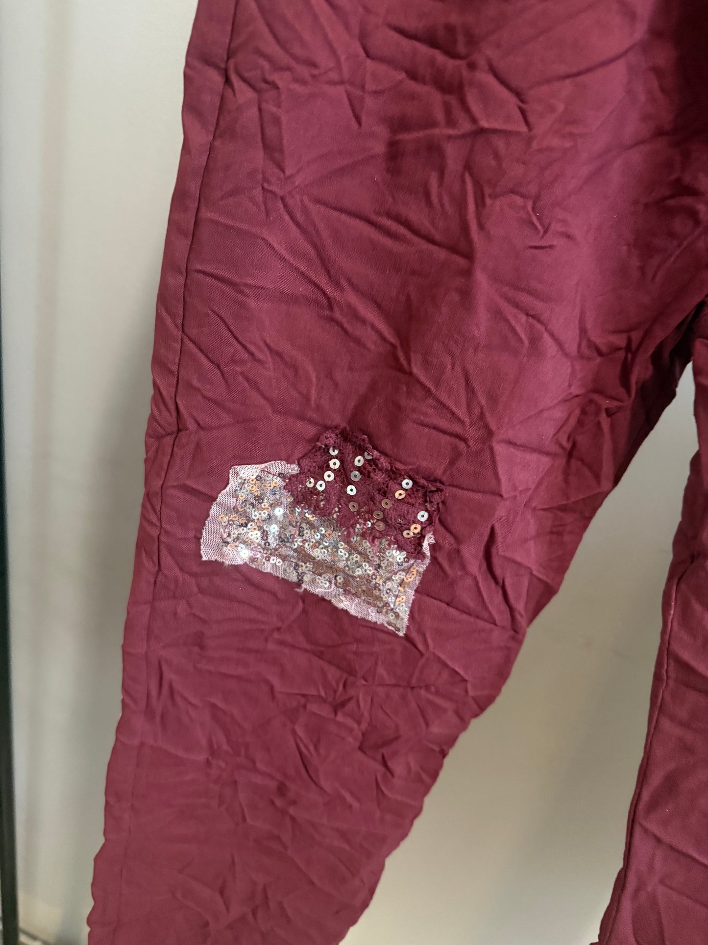 Lightning Pants Burgundy