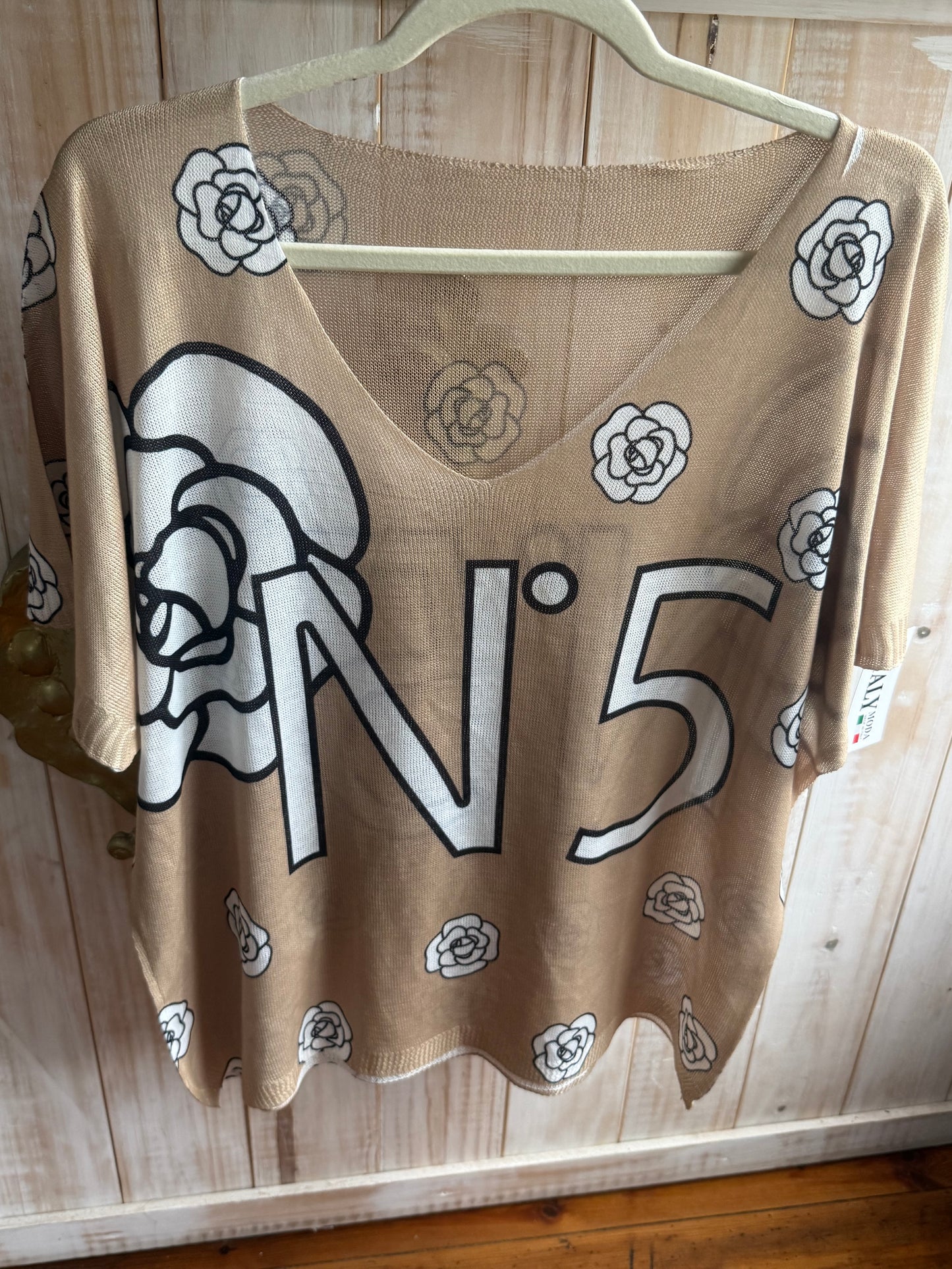 Chanel Flower Blouse Nude