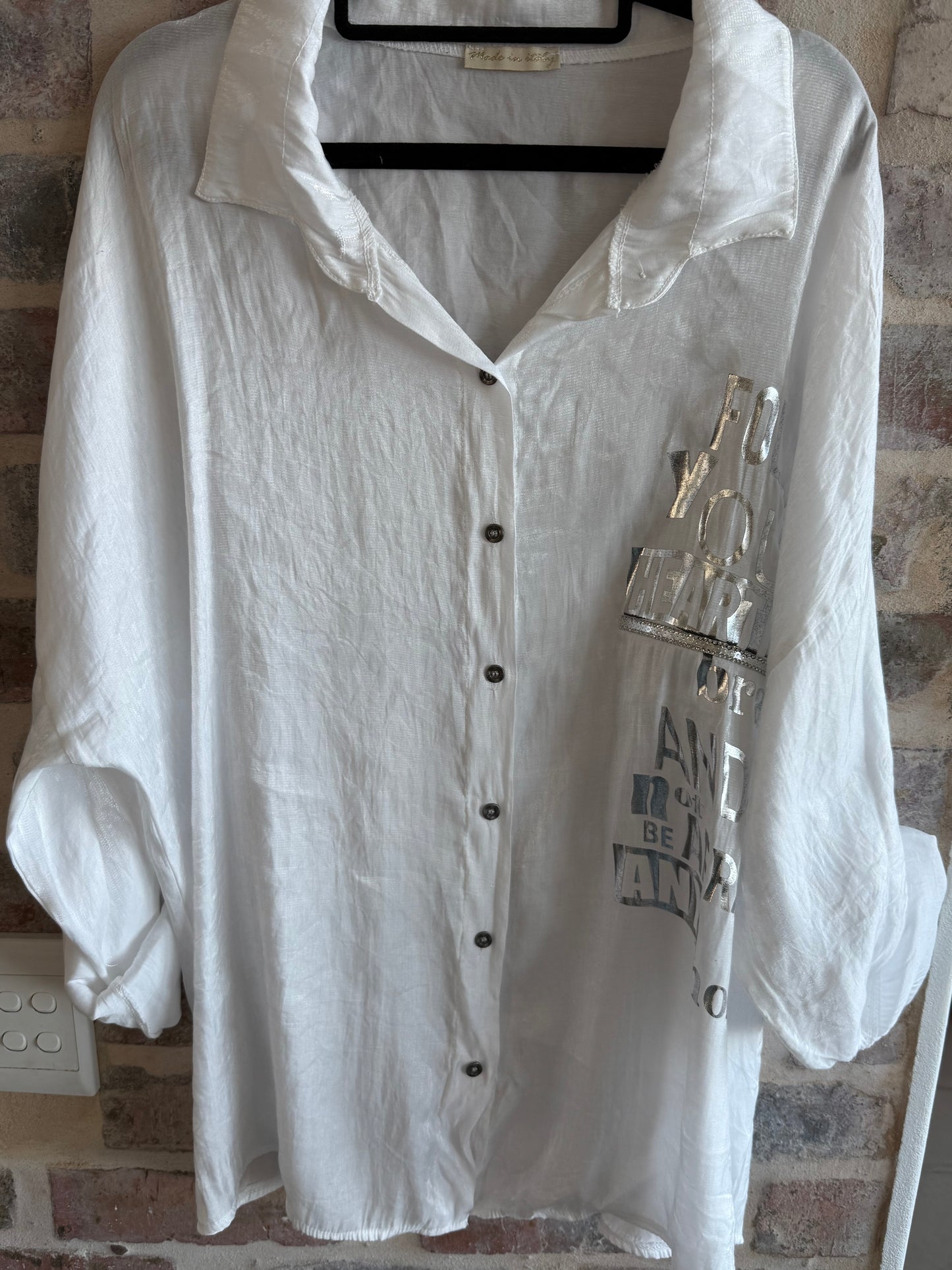 Heart Blouse White