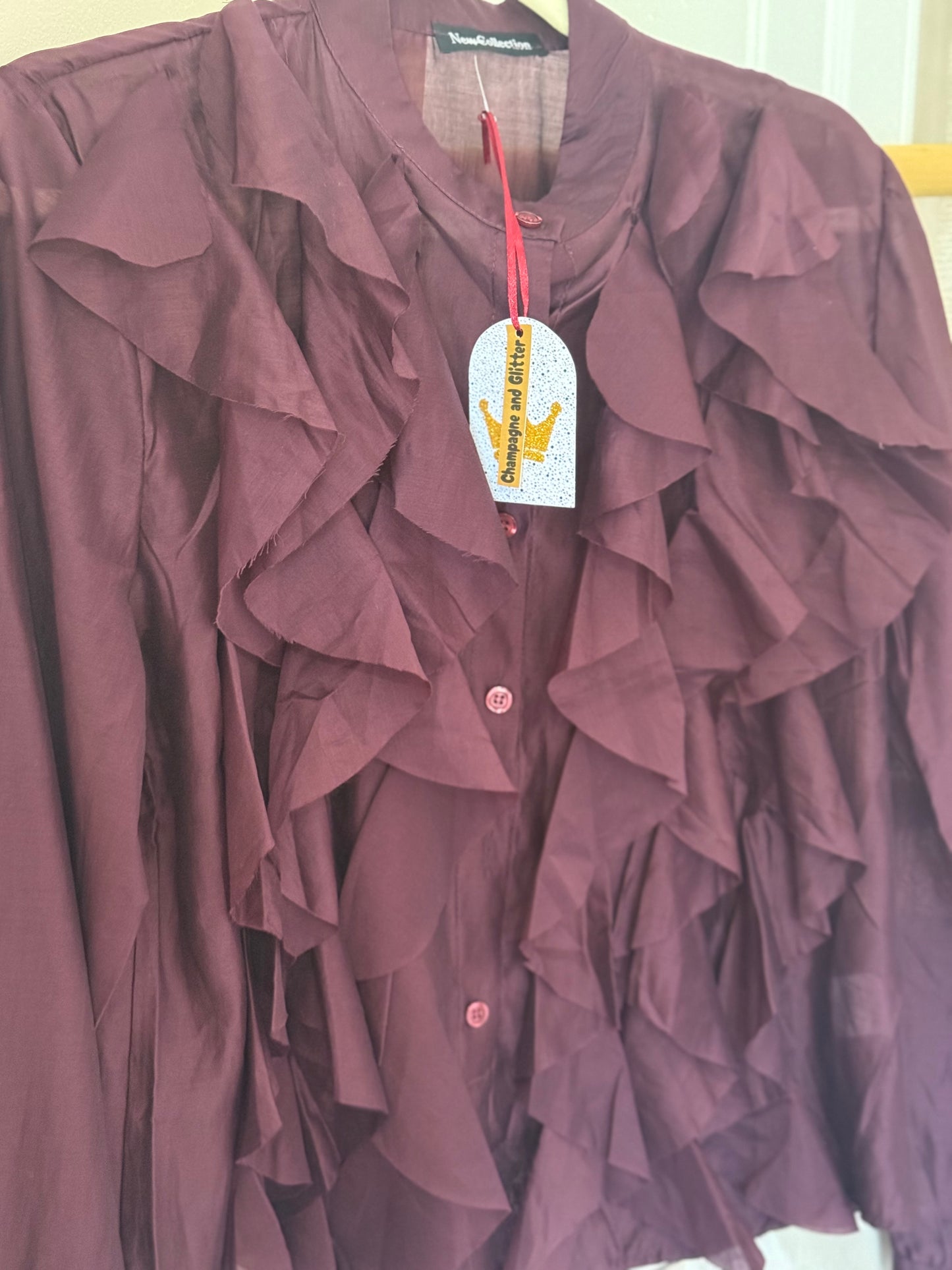 Twirly Blouse Wine
